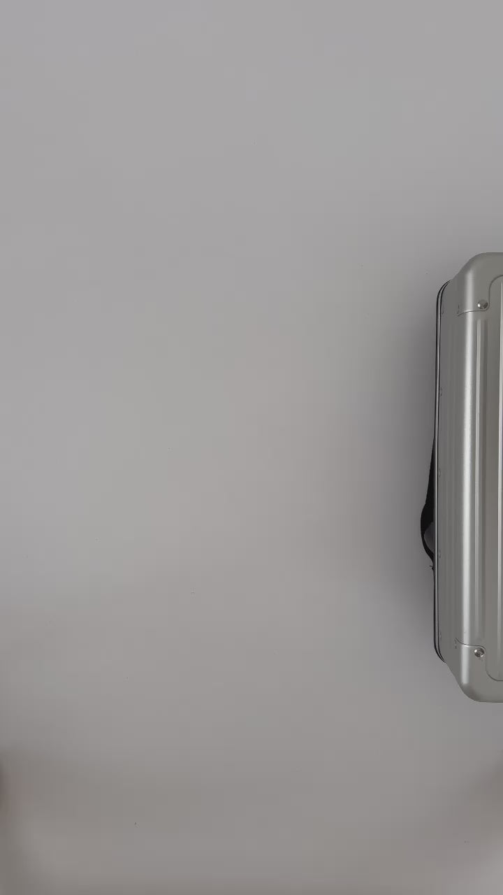 Silver suitcase